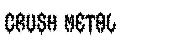 crush metal字体