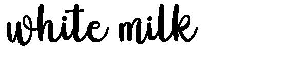 White milk字体