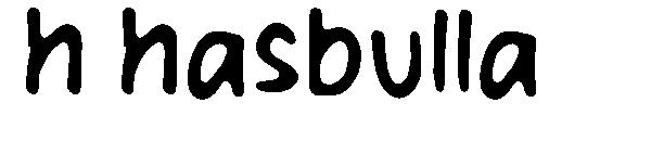h hasbulla字体
