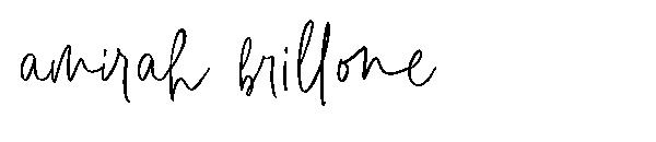 amirah brillone字体