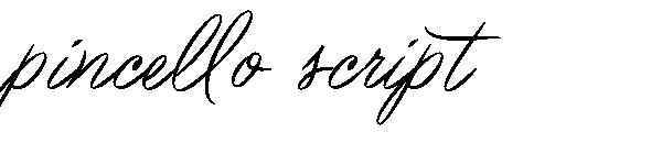 Pincello script字体