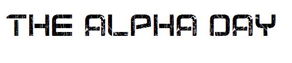 the alpha day字体
