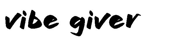 vibe giver字体