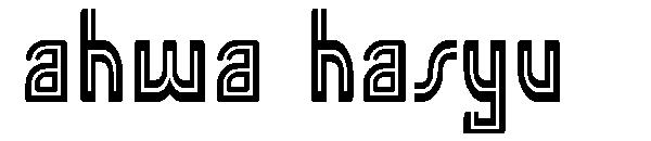 ahwa hasyu字体