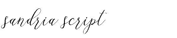 sandria script字体