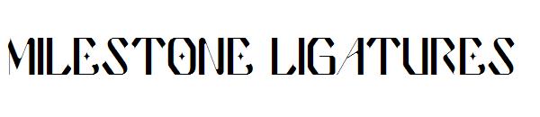 milestone ligatures字体