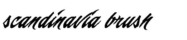 scandinavia brush字体