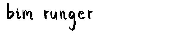bim runger字体