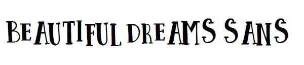 beautiful dreams sans字体
