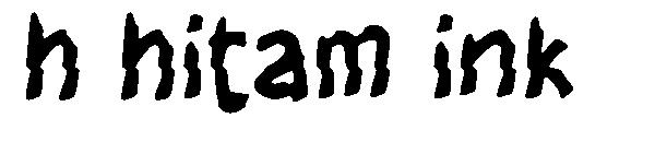 h hitam ink字体