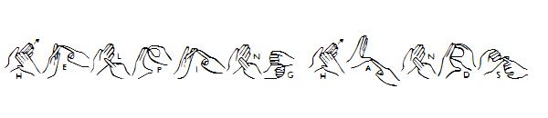 helping hands字体