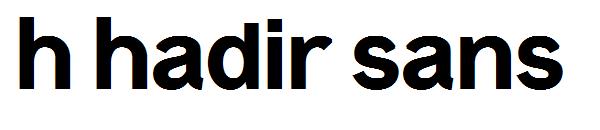 h hadir sans字体