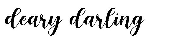 deary darling字体