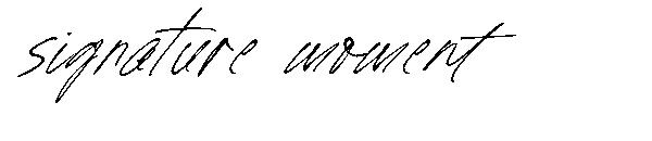 Signature moment字体