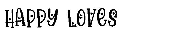 happy loves字体
