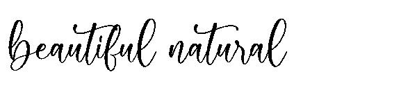 beautiful natural字体