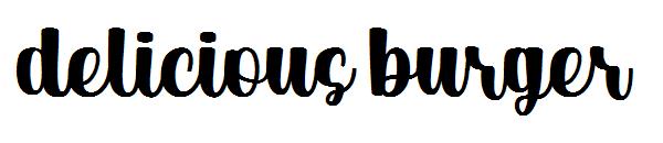 delicious burger字体