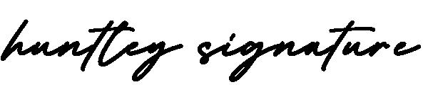 huntley signature字体