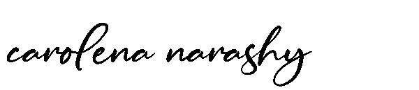 carolena narashy字体