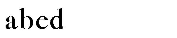 abed字体