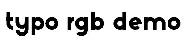 typo rgb demo字体