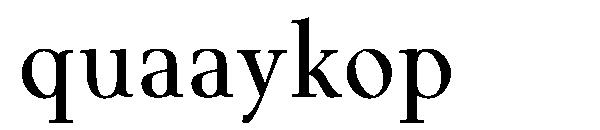 quaaykop字体