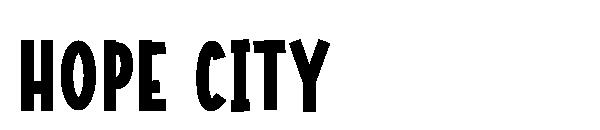 hope city字体
