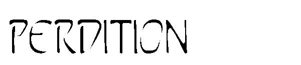 Perdition字体