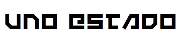 Uno estado字体