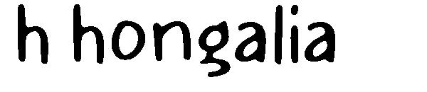 h hongalia字体