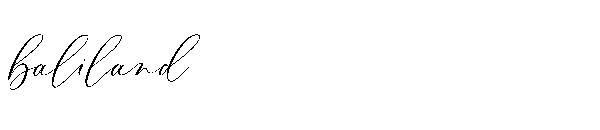 baliland字体