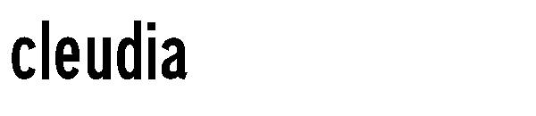 cleudia字体