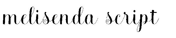 melisenda script字体