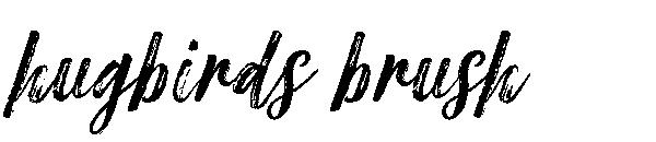 hugbirds brush字体