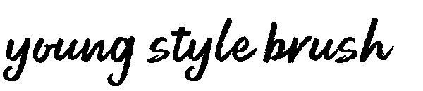 young style brush字体