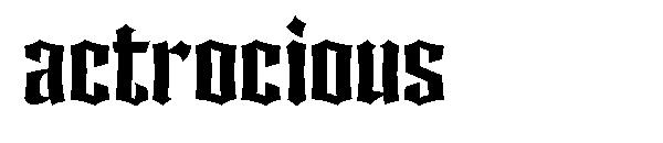 actrocious字体