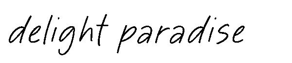 delight paradise字体