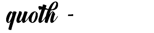 quoth -字体