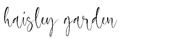 haisley garden字体