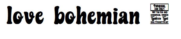 love bohemian -字体