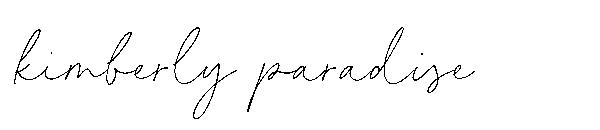 kimberly paradise字体