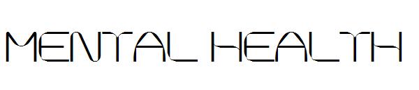 Mental health字体