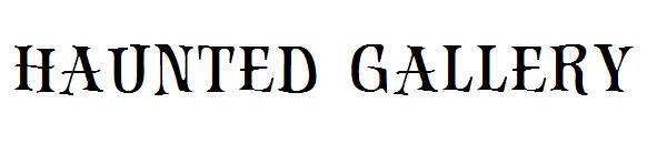 haunted gallery字体
