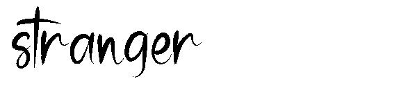 Stranger字体