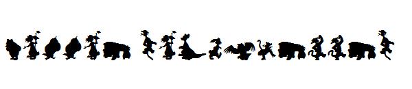 winnie silhouettes字体