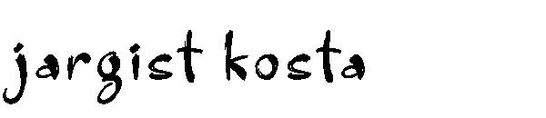 jargist kosta字体