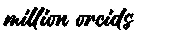 million orcids字体