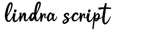 lindra script字体