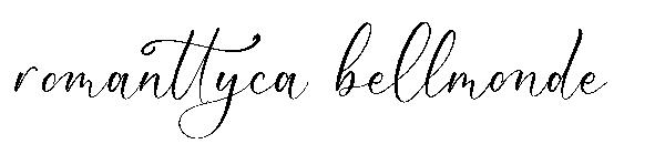 romanttyca bellmonde字体