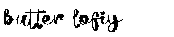 butter lofiy字体